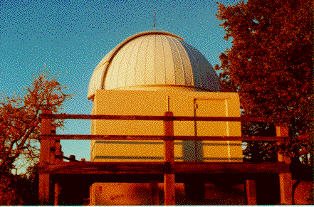 photo of the 21-inch dome from the
south